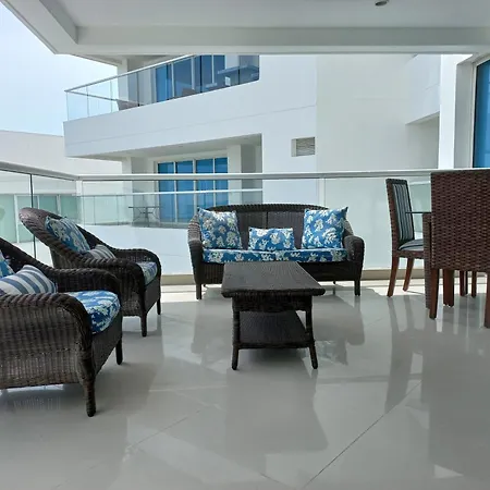 Luxury Beachfront Apartment 6 Guests Plus 1 Cartagena Exterior foto